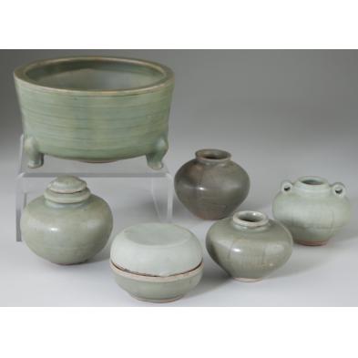 group-of-chinese-celadon-wares