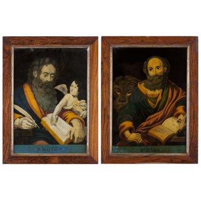 two-reverse-paintings-on-glass-19th-century