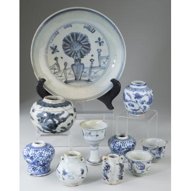 group-of-chinese-blue-and-white-ware