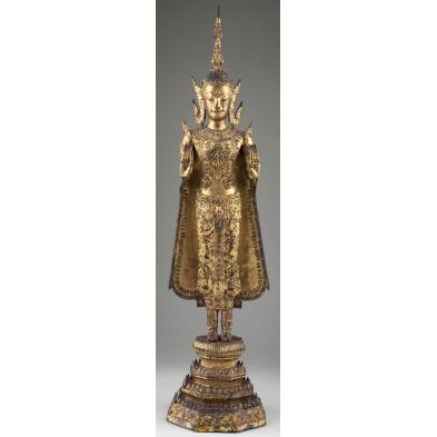 large-thai-gilt-bronze-buddha