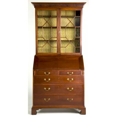 english-chippendale-secretary-bookcase