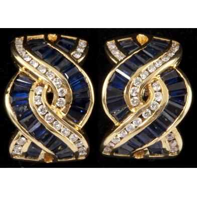 sapphire-and-diamond-earclips