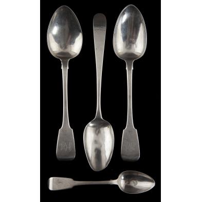 four-pieces-irish-silver-flatware