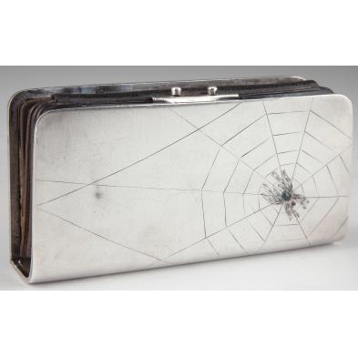 russian-silver-spider-web-change-purse