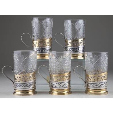 set-of-five-russian-tea-glass-holders