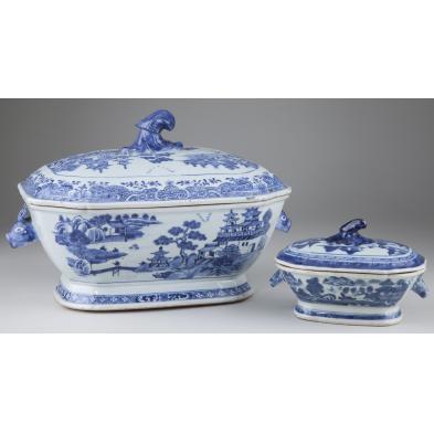 two-chinese-porcelain-blue-canton-tureens