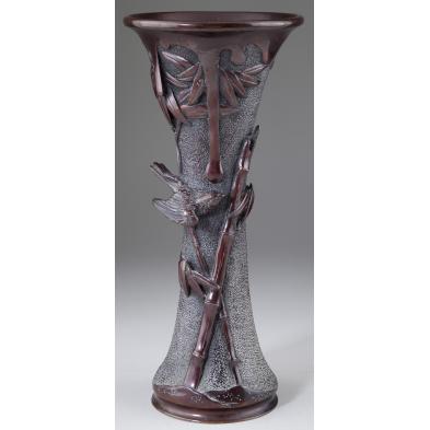 japanese-chocolate-bronze-vase