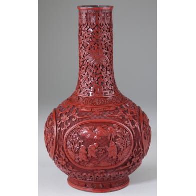 carved-cinnabar-bottle-vase