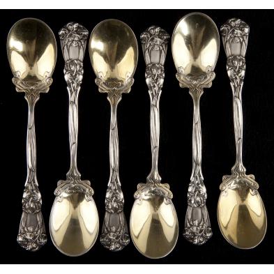 set-of-6-durgin-iris-sterling-silver-spoons