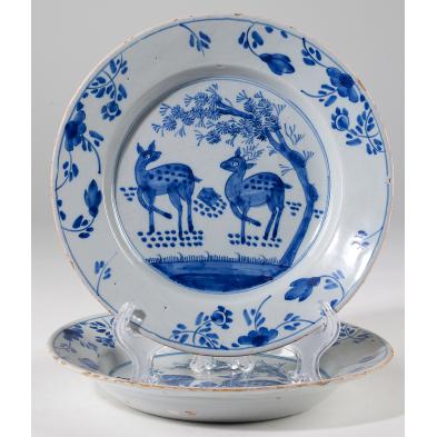 two-delftware-plates-18th-century