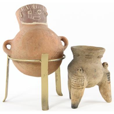 two-pre-columbian-style-pottery-vessels