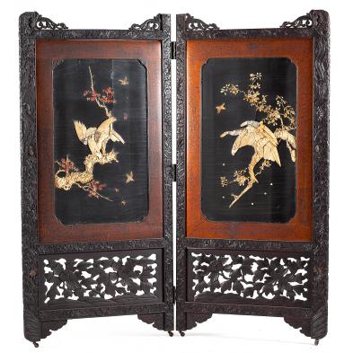 japanese-meiji-folding-floor-screen