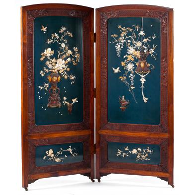 chinese-two-panel-inlaid-floor-screen