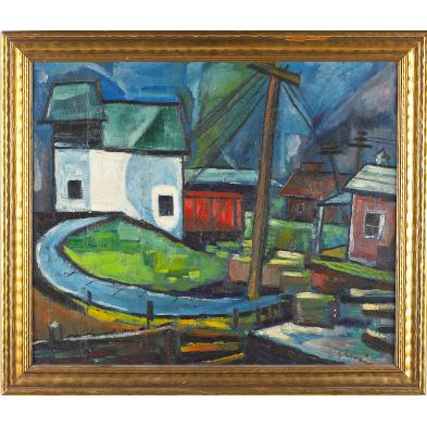 new-hope-school-painting-circa-1945