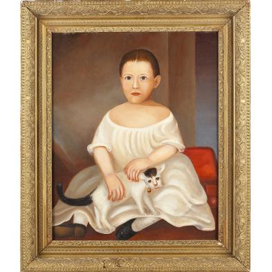 american-folk-art-portrait-of-a-child-with-cat