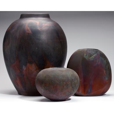 tony-evans-ca-three-raku-vessels