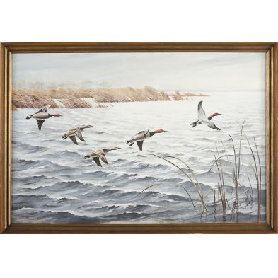 richard-k-loud-ma-1942-ducks-in-flight