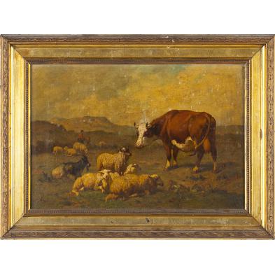 louis-robbe-belgian-1806-1887-sheep-cow