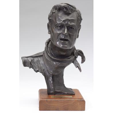 bronze-bust-of-john-wayne