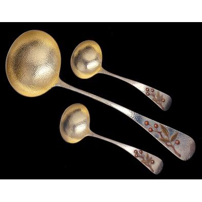 three-whiting-sterling-mixed-metals-ladles