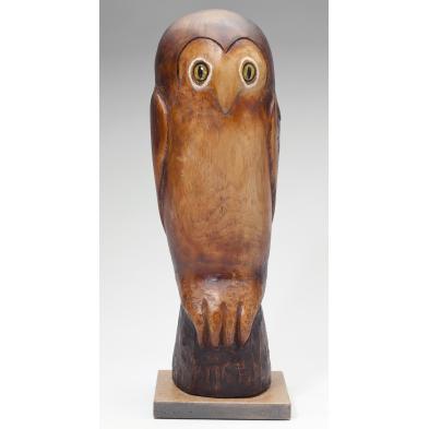 william-mangum-nc-b-1924-owl-sculpture