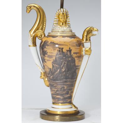 egyptian-revival-continental-porcelain-teapot