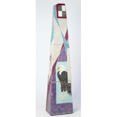 michael-gustavson-ca-ceramic-obelisk