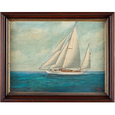 joe-selby-fl-1893-1960-portrait-of-a-yawl