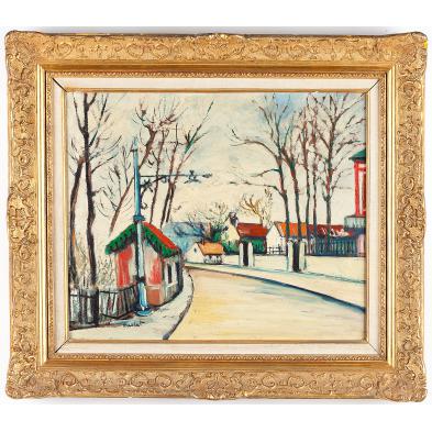 machat-french-20th-century-village-street