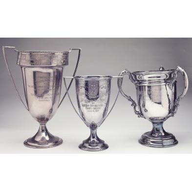 three-vintage-silverplate-dog-trophies