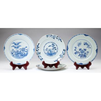 four-chinese-export-porcelain-plates