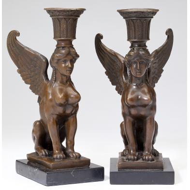 pair-of-egyptian-revival-bronze-candlesticks