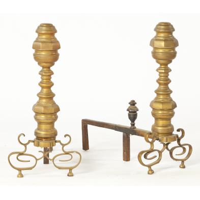 pair-of-american-empire-brass-andirons