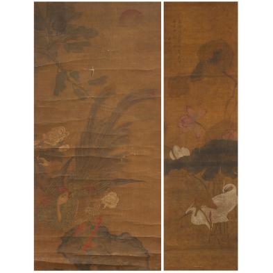 pair-of-chinese-bird-flower-paintings