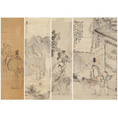 four-republic-period-chinese-scrolls