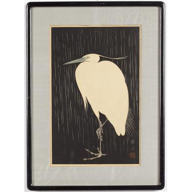 ide-gakusui-japanese-b-1899-heron-in-rain