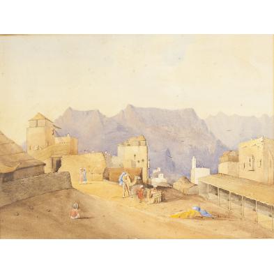 british-school-north-african-village-scene