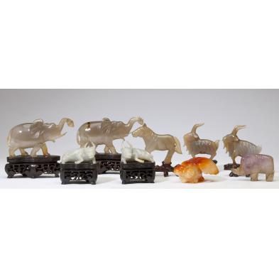 collection-of-chinese-carved-hardstone-animals