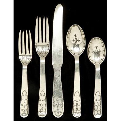 custom-southwest-sterling-silver-flatware-service