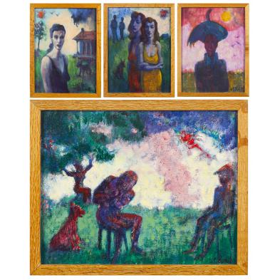 w-clyde-burnett-fl-four-paintings