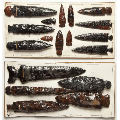 collection-of-west-coast-obsidian-spear-points