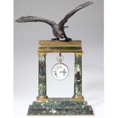 crystal-ball-clock-with-bronze-eagle