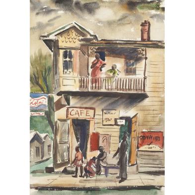 claude-howell-nc-1915-1997-corner-cafe