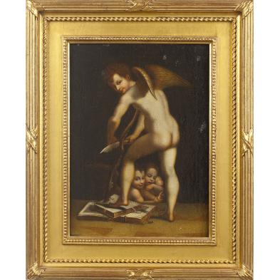 old-master-painting-of-cupid-with-putti