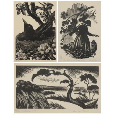 clare-leighton-1898-1989-three-wood-engravings