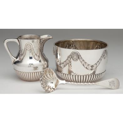 victorian-silver-sugar-creamer-set