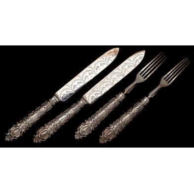 two-pairs-of-victorian-silver-cake-knives-forks
