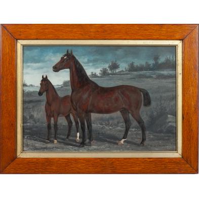 henry-herman-cross-am-1837-1918-horse-foal