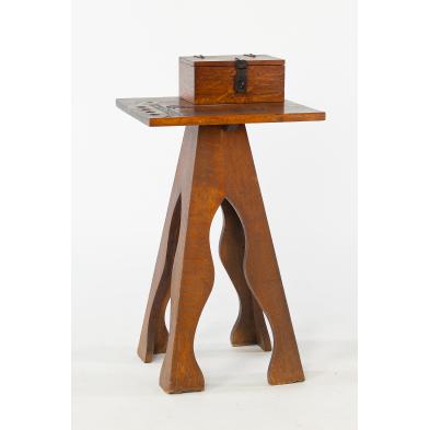 unusual-oak-arts-and-crafts-smoking-stand