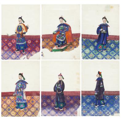 set-of-six-chinese-school-portraits